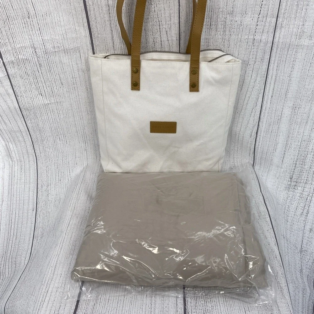 Cozy Earth Duvet Cover KING Driftwood Beige Luxury Viscose Bamboo Canvas Tote